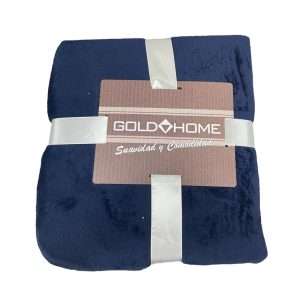 colcha azul gold home