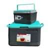 set hielera gris con aqua