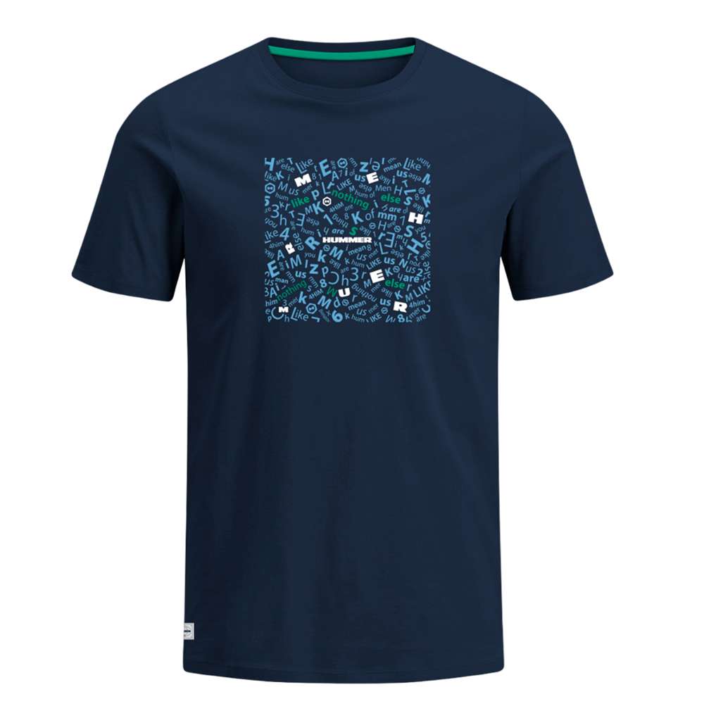 camiseta azul para caballero marca hummer
