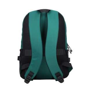 Mochila negro y verde