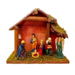 Pesebre navideño nacimiento del hijo de Dios