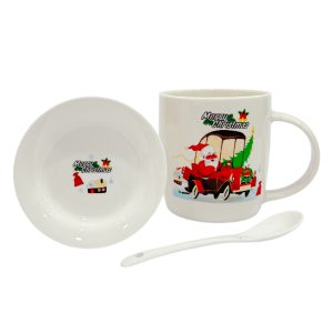 Taza navideña Gold Home