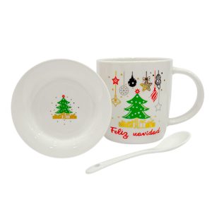 Taza navideña Gold Home