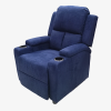 Sofá reclinable azul